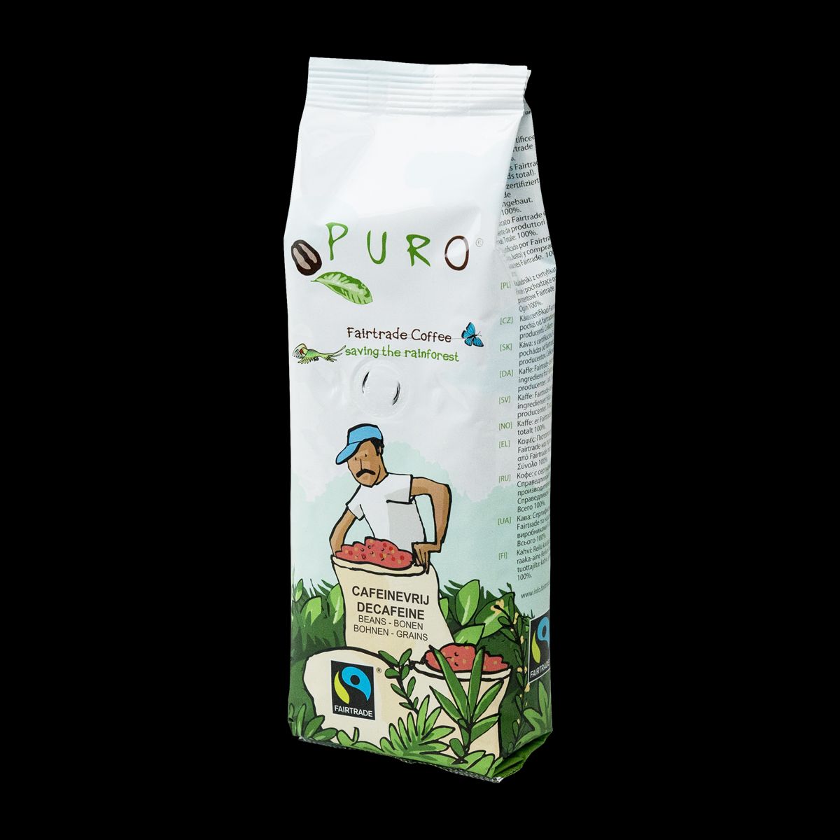 Puro Organic Koffeinfri Kaffebønner 250 g. - 250 g.