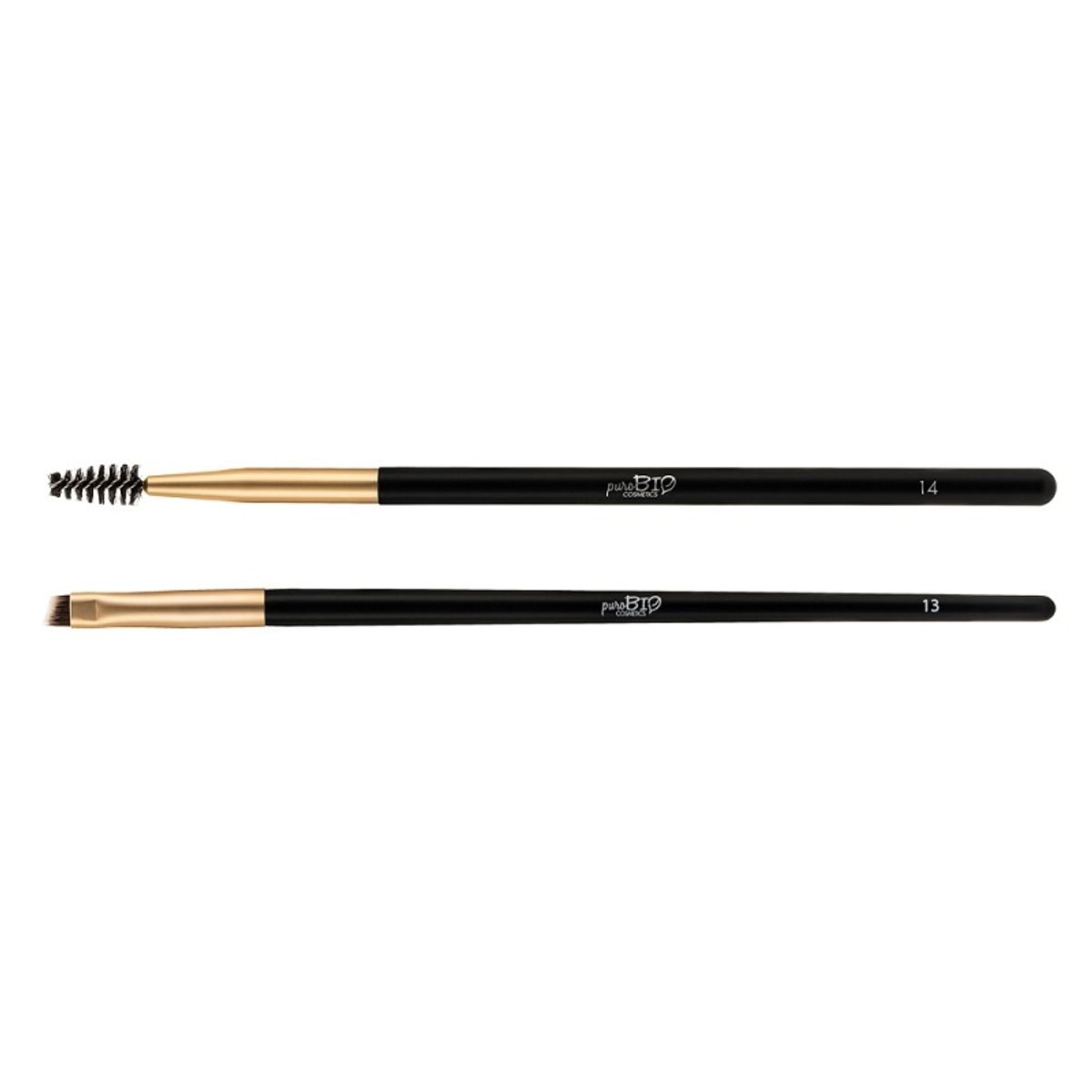 puroBIO Cosmetics - Browmade brush set n°13 & n°14