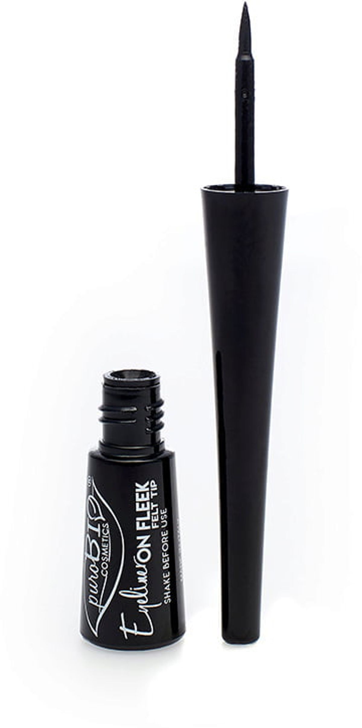 puroBIO Cosmetics - Flydende Eyeliner med felt tip - sort