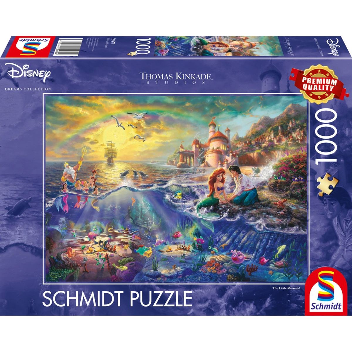 Puslespil Disney The Little Mermaid Ariel 1000 brikker