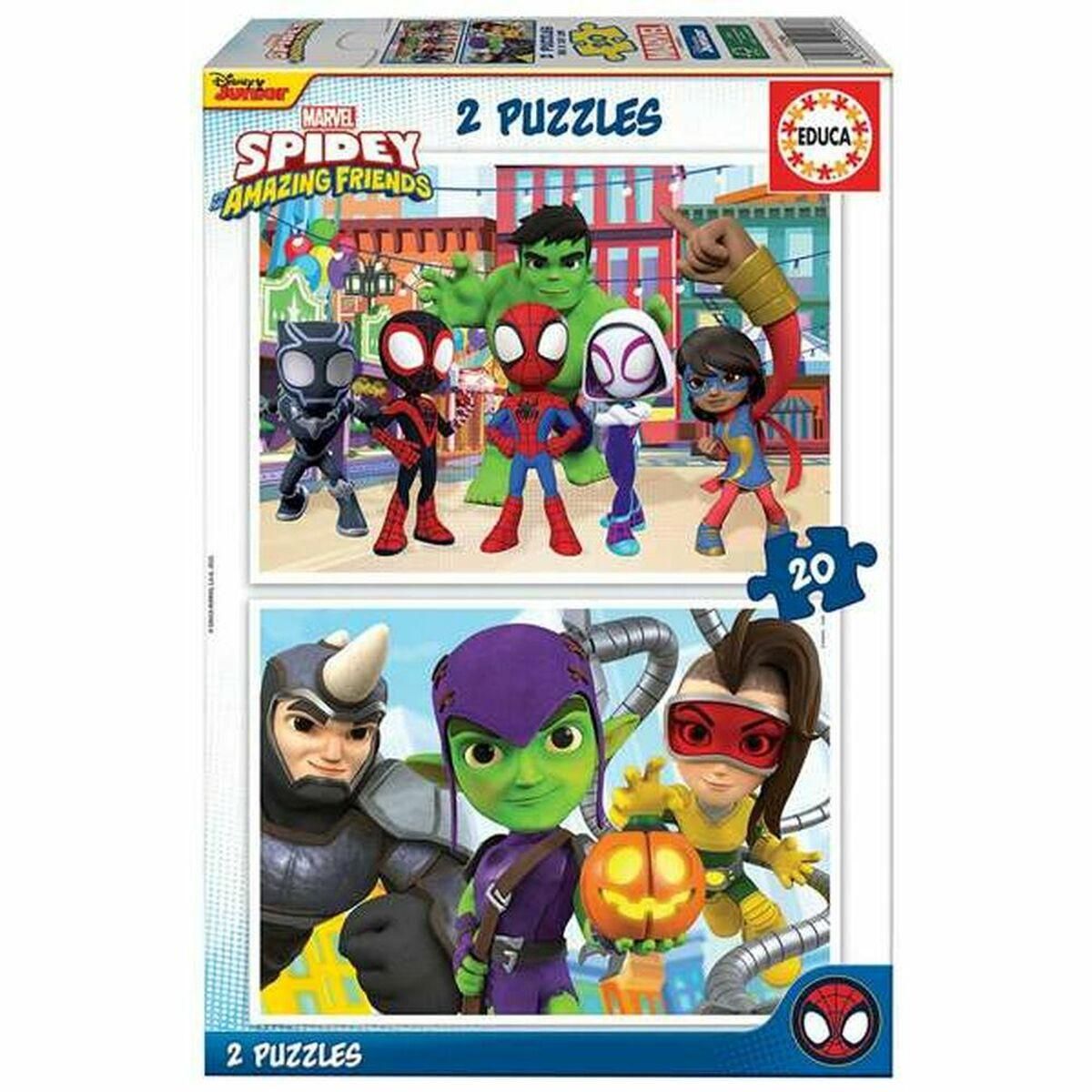 Puslespil Educa Spidey & His Amazing Friends (2 x 20 stk)