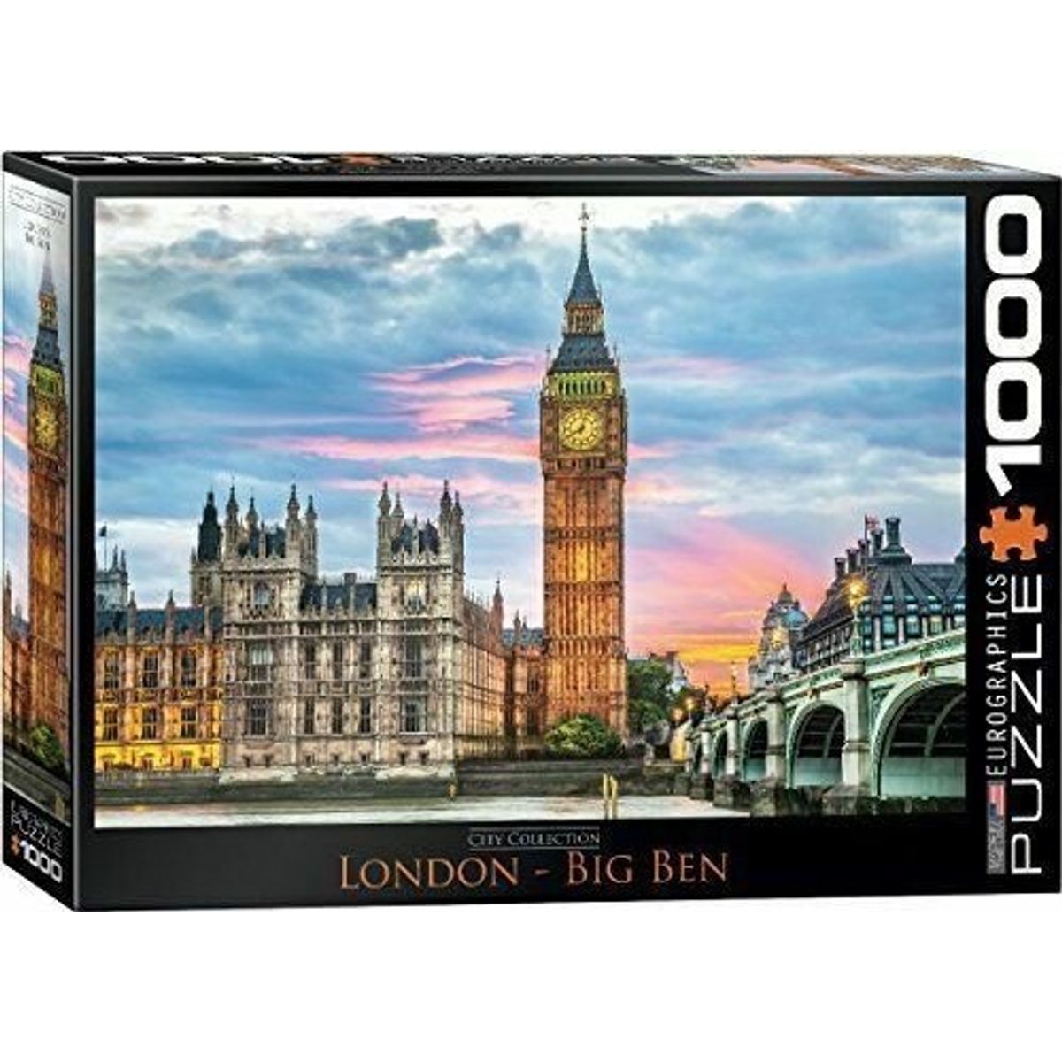 Puslespil Med 1000 Brikker - London Big Ben