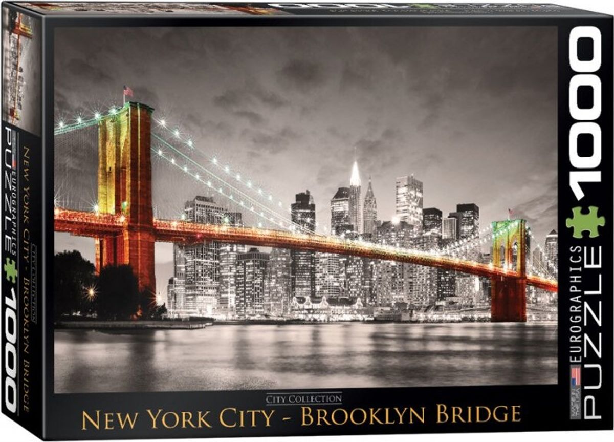 Puslespil Med 1000 Brikker - New York Brooklyn Bridge