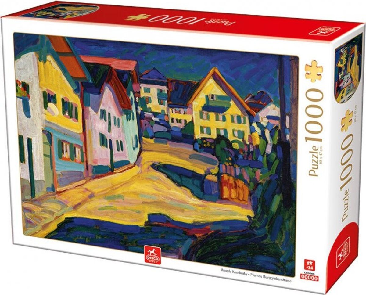 Puslespil Med 1000 Brikker - Wassily Kandinsky - Murnau Burggrabenstrasse