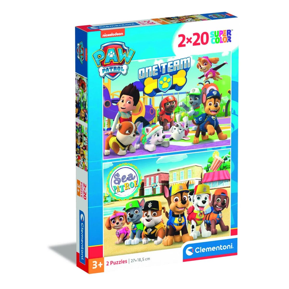 Puslespil Paw Patrol 2 X 20 brikker