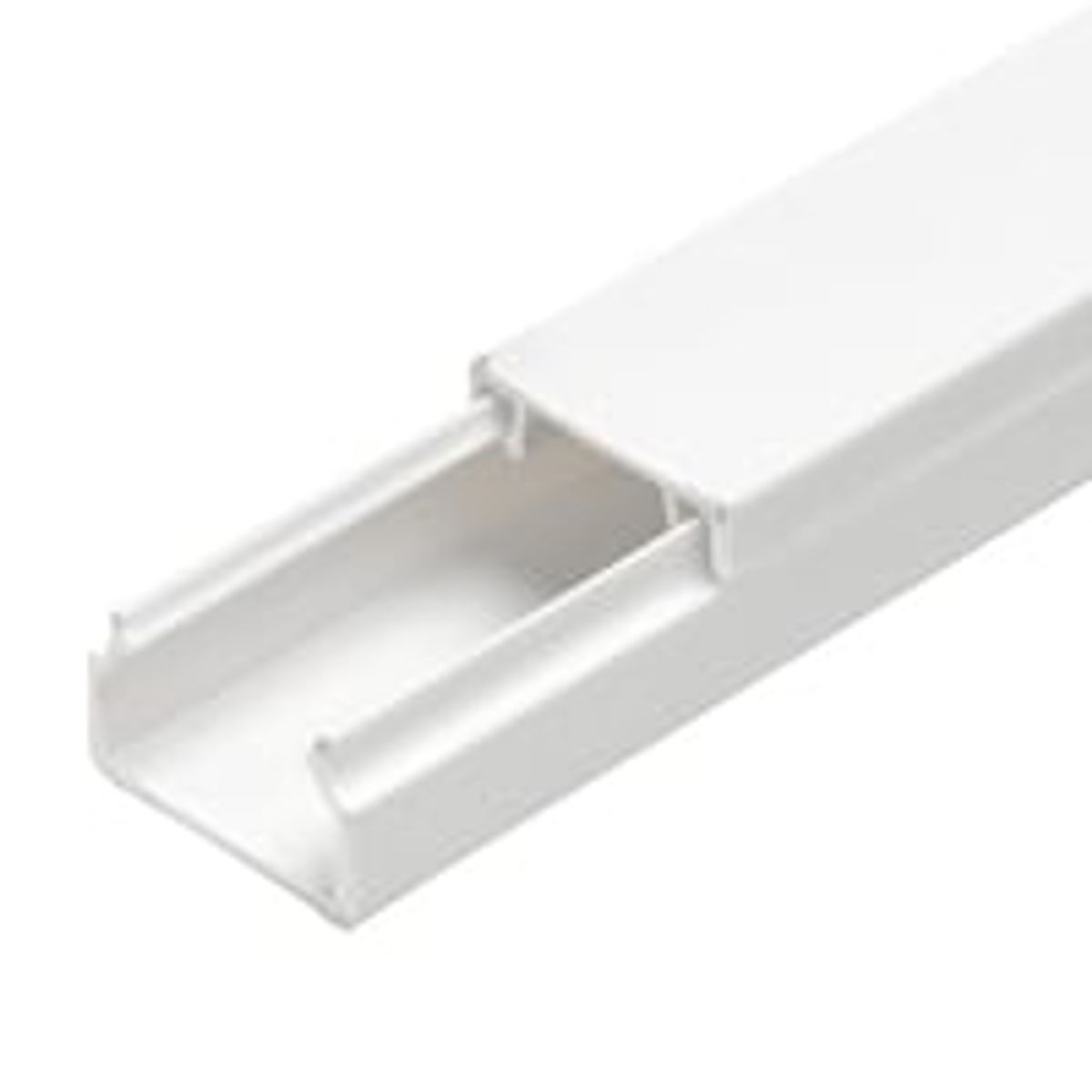 PVC Kabelkanal 15x10mm, 2m med Lim - Hvid (3 rs producentgaranti)