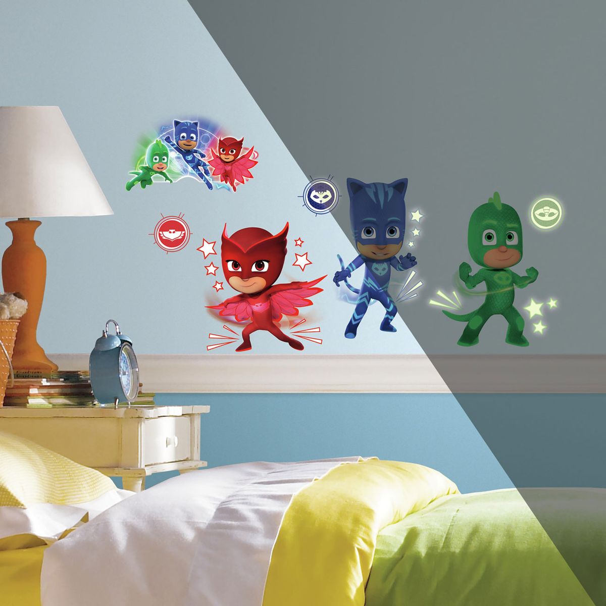 Pyjamasheltene (PJ Masks) Wallstickers model 2