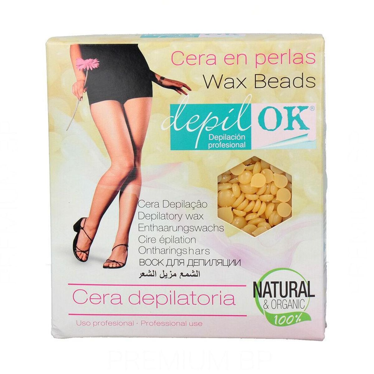 Pérolas de Cera Depilatória Depil Ok 8436565730991 Natur 1 Kg