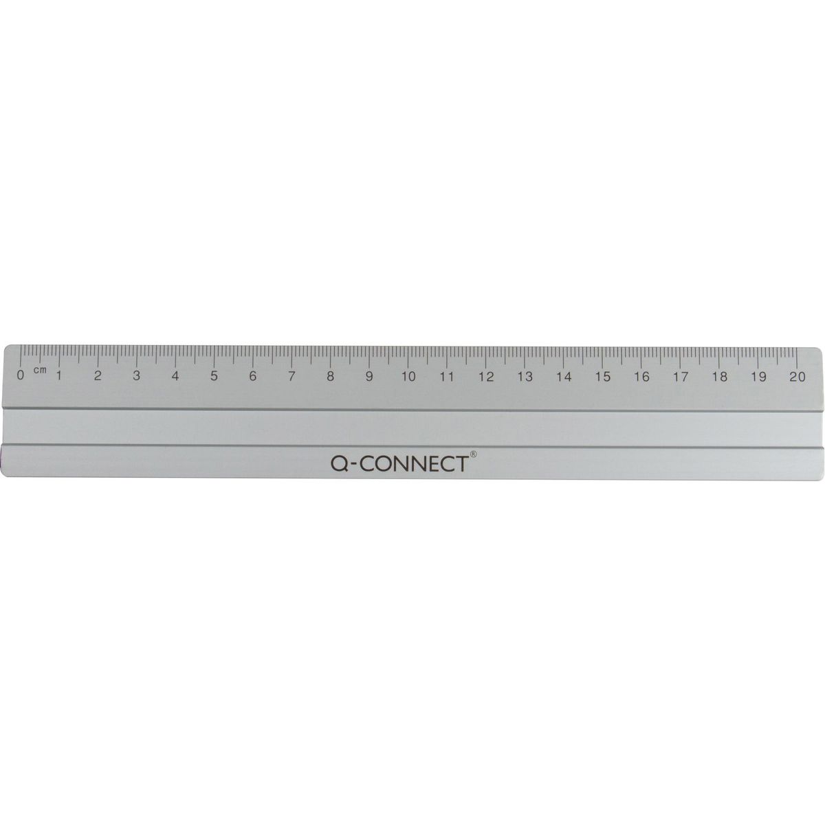 Q-connect lineal 20 cm Aluminium