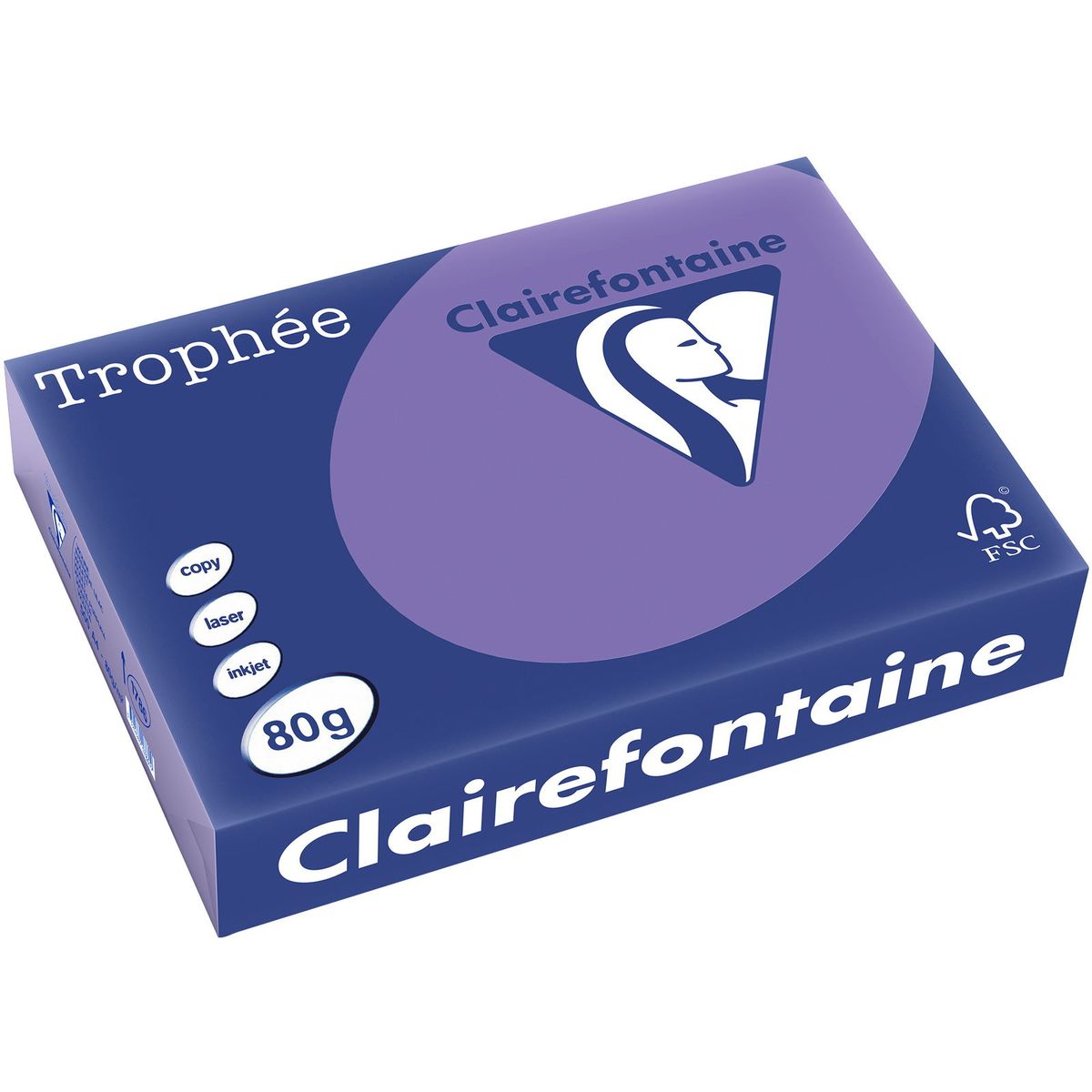 Q-connect Trophee kopipapir A4 80g stærk lilla 500ark