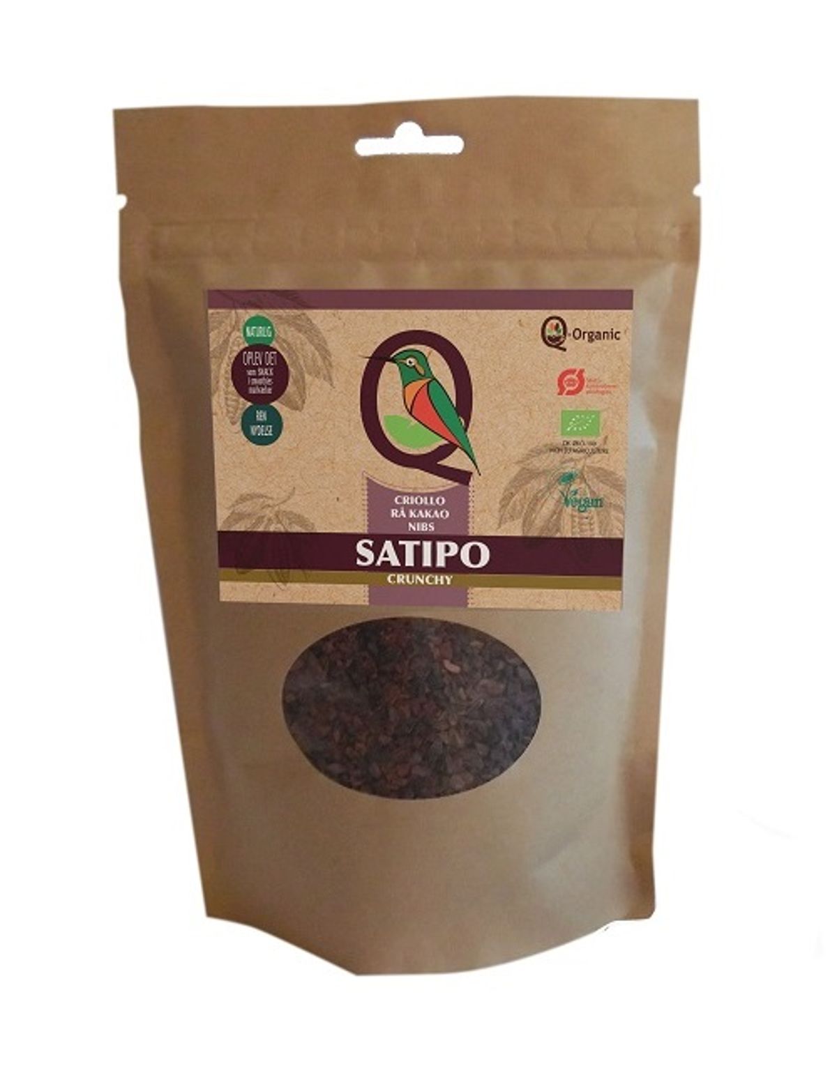 Q-Organic - Økologisk Criollo Rå Kakaonibs 150 g