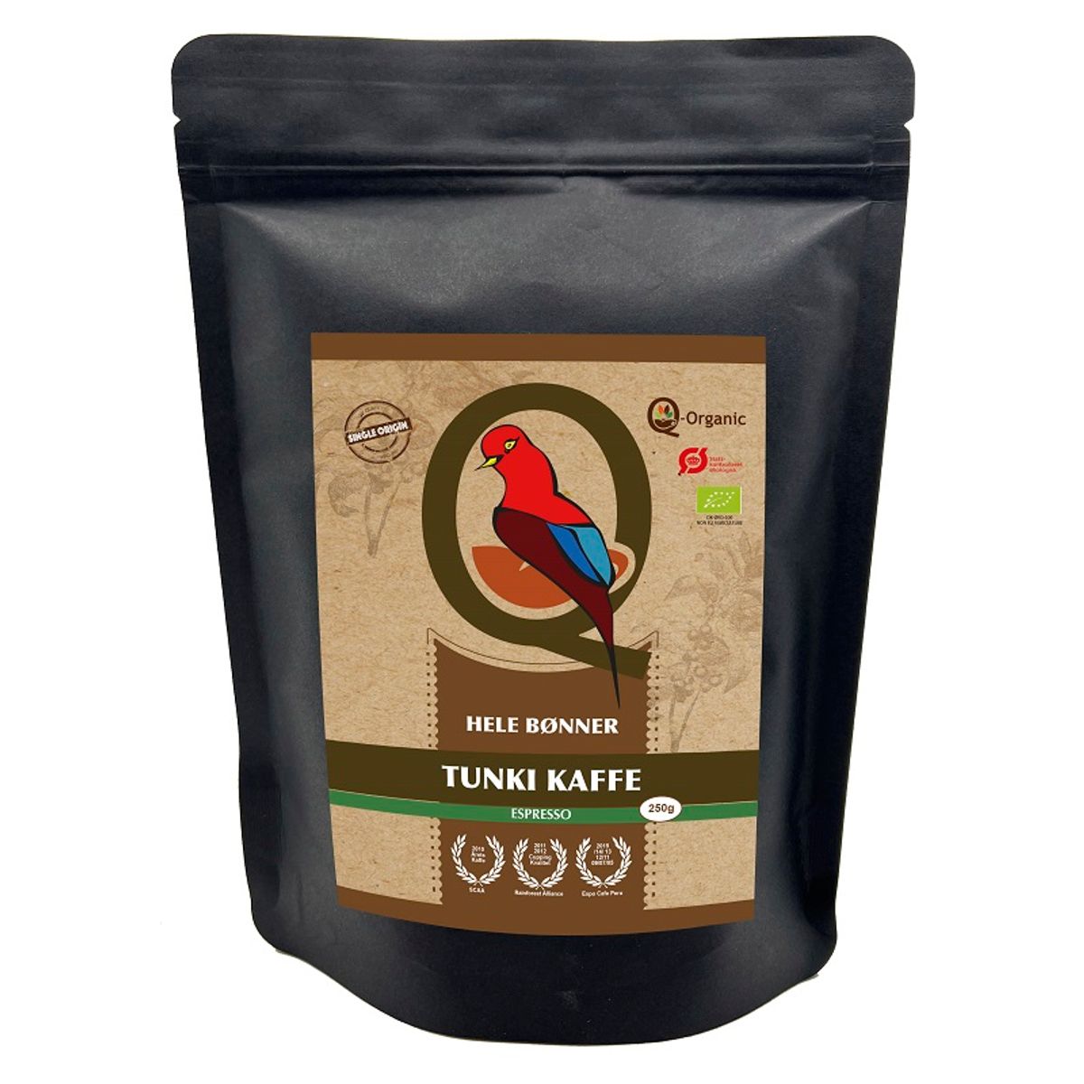 Q-Organic - Økologisk Espresso Kaffebønner 250g