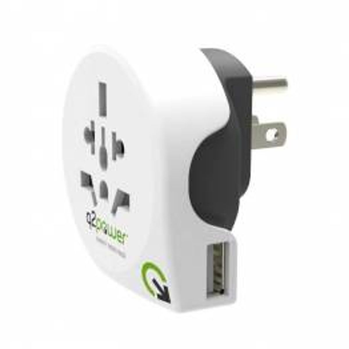 Q2Power Ultimative Rejseadapter verden til USA/UK/EU/AUS m. USB stik