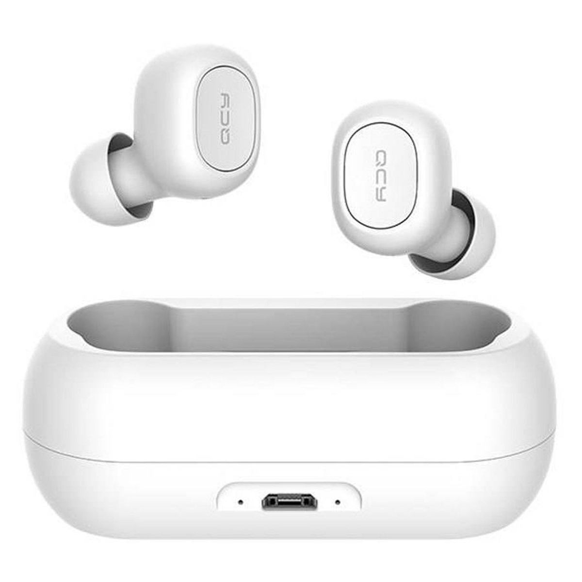 QCY T1C IPX4 Vandafvisende In-Ear Earbuds, Hvid