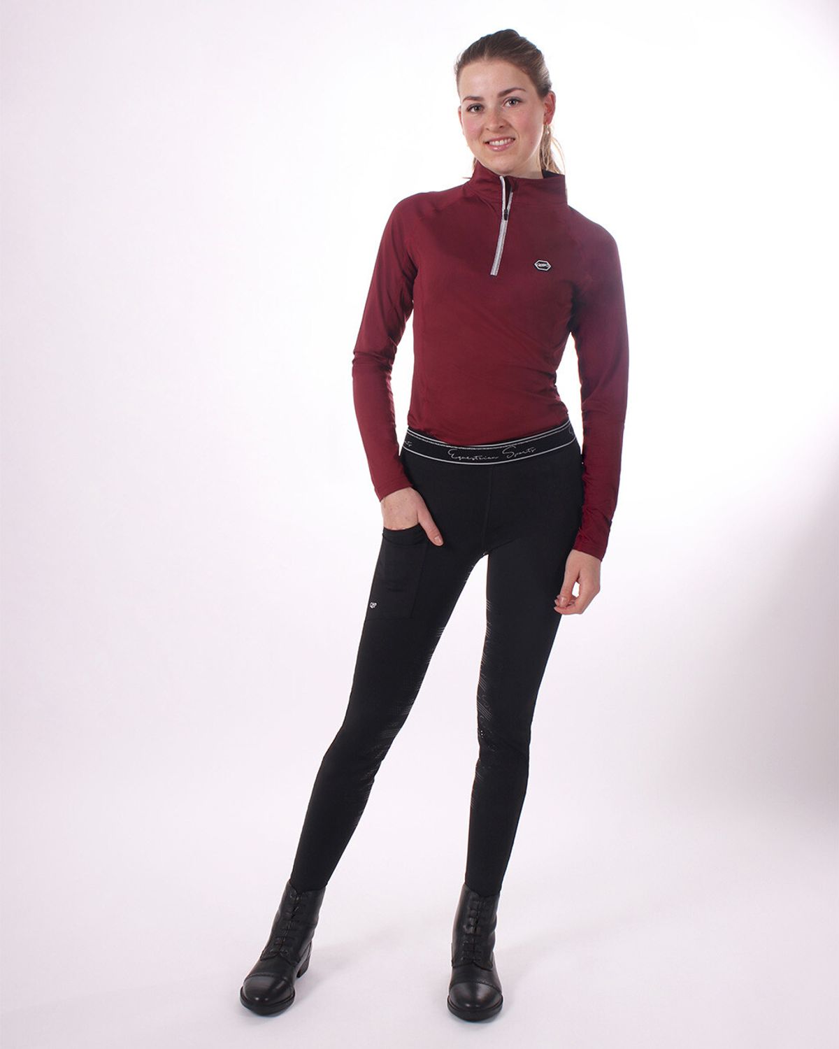 QHP Eden Junior ridetights - navy Mørk blå 116