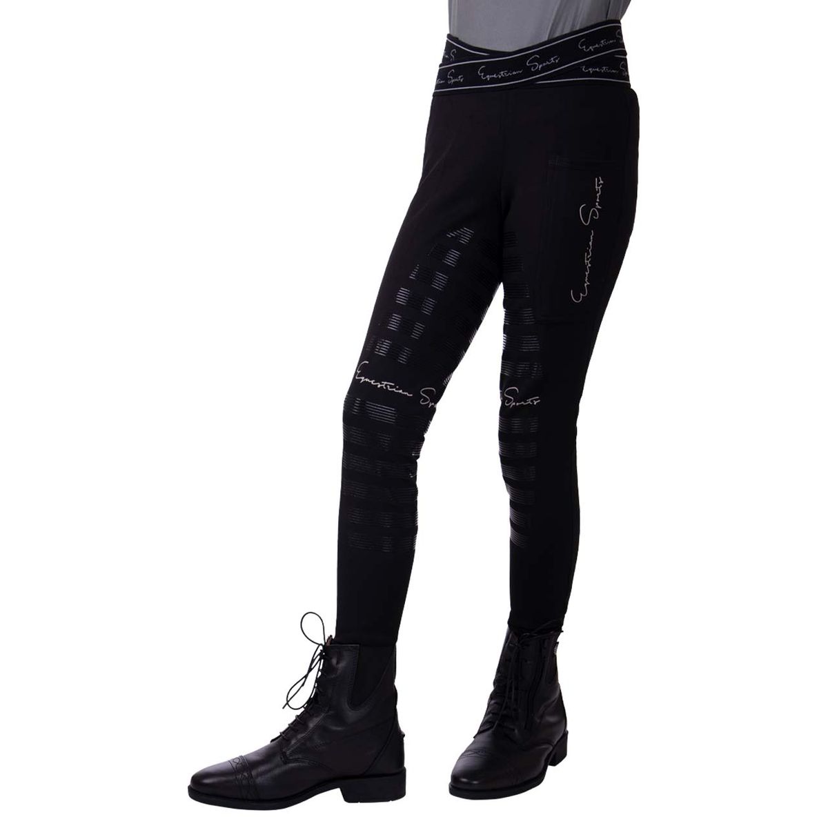 QHP Karley vinterridetights med fullgrip 140