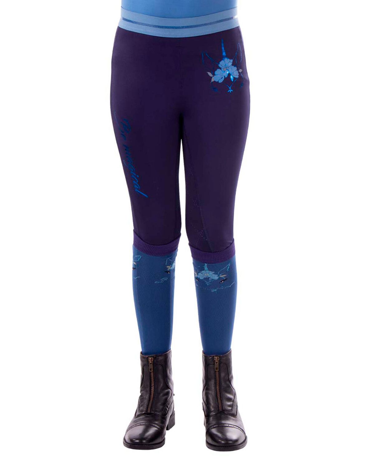 QHP Yazz ridetights - navy 104