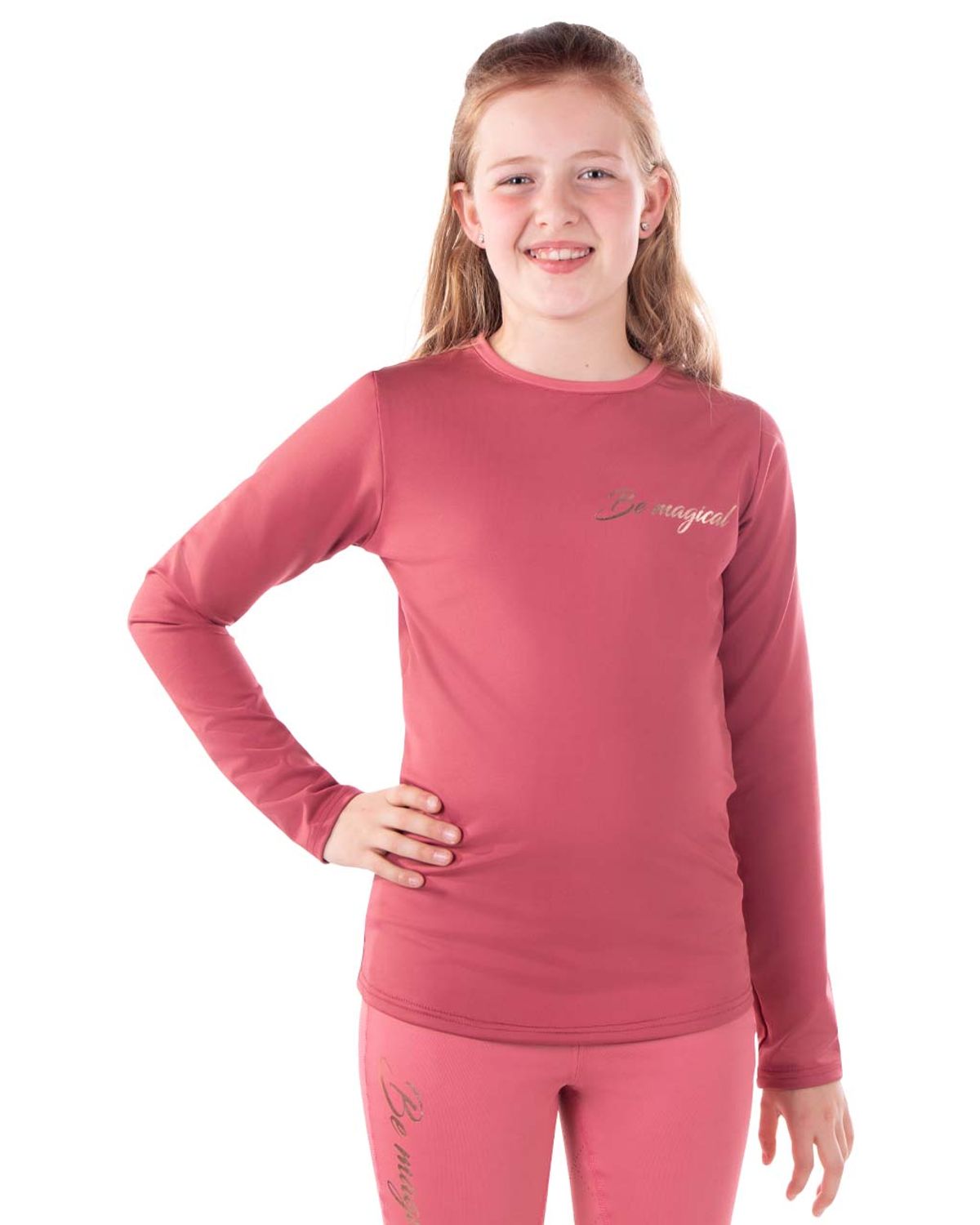 QHP Yazz sport shirt - rose 104