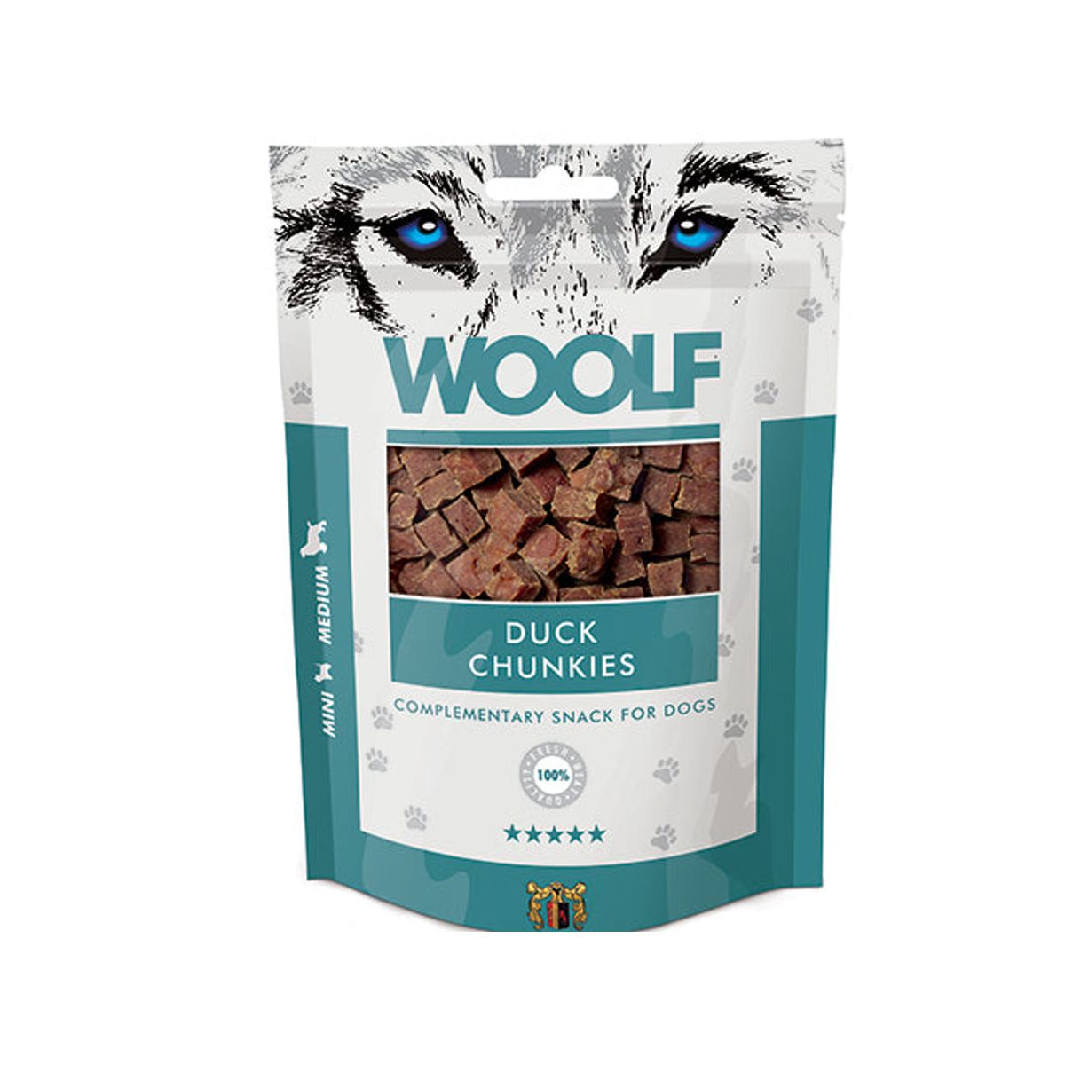 Qpet - Woolf And Chunkies 100g, Kornfri, Lavt fedtindhold - Hundegodbidder - Alt til Hunden