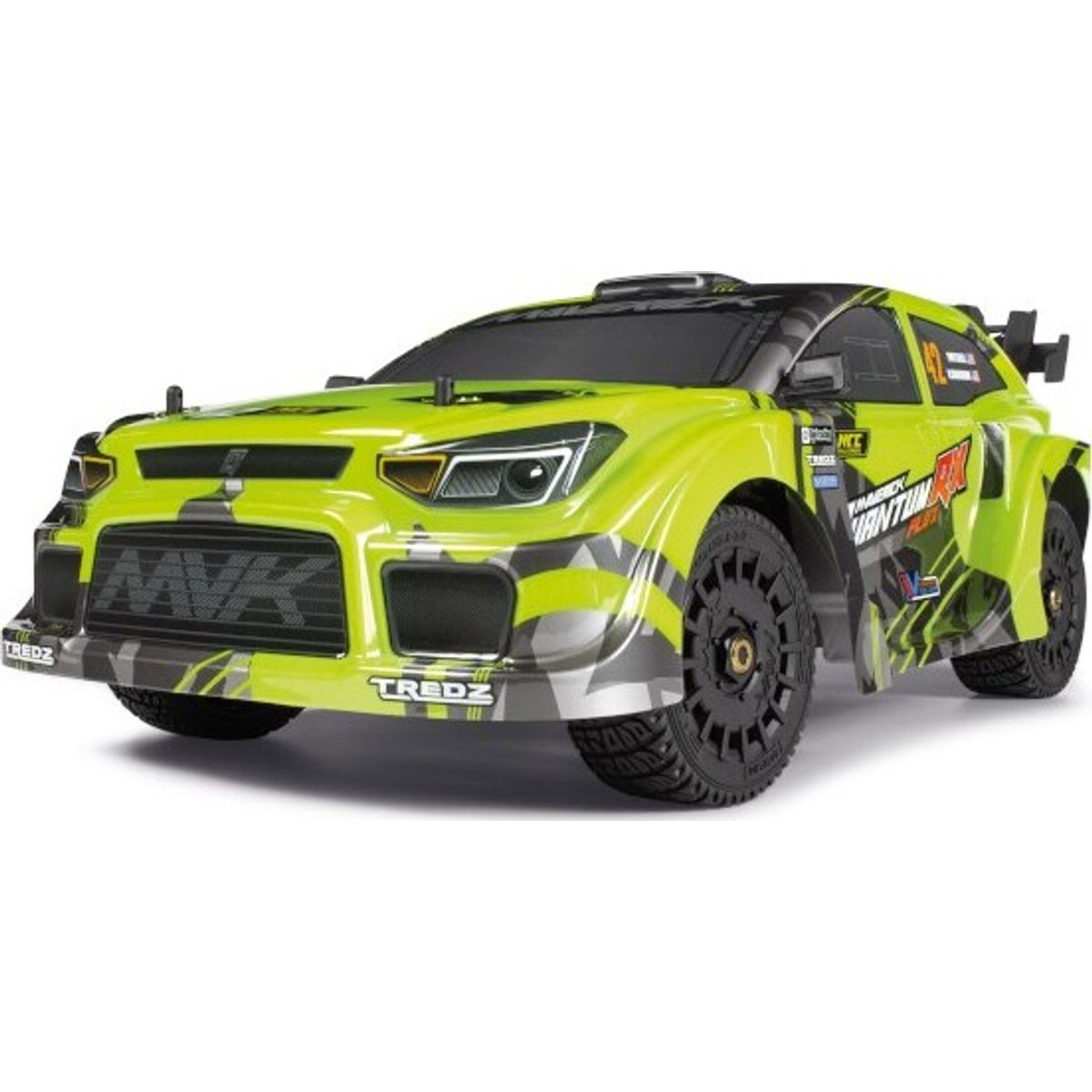 Quantumrx Rally Car Body - Fluoro Green - Mv150364 - Maverick Rc