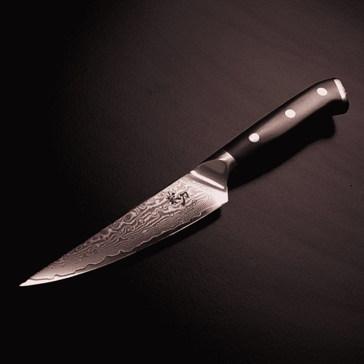 QUE Steakkniv Ebony Wood 135 mm. - Eclipses Series