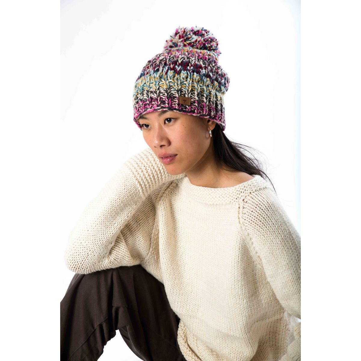 Queen Hat - Fuza Wool - Aubergine