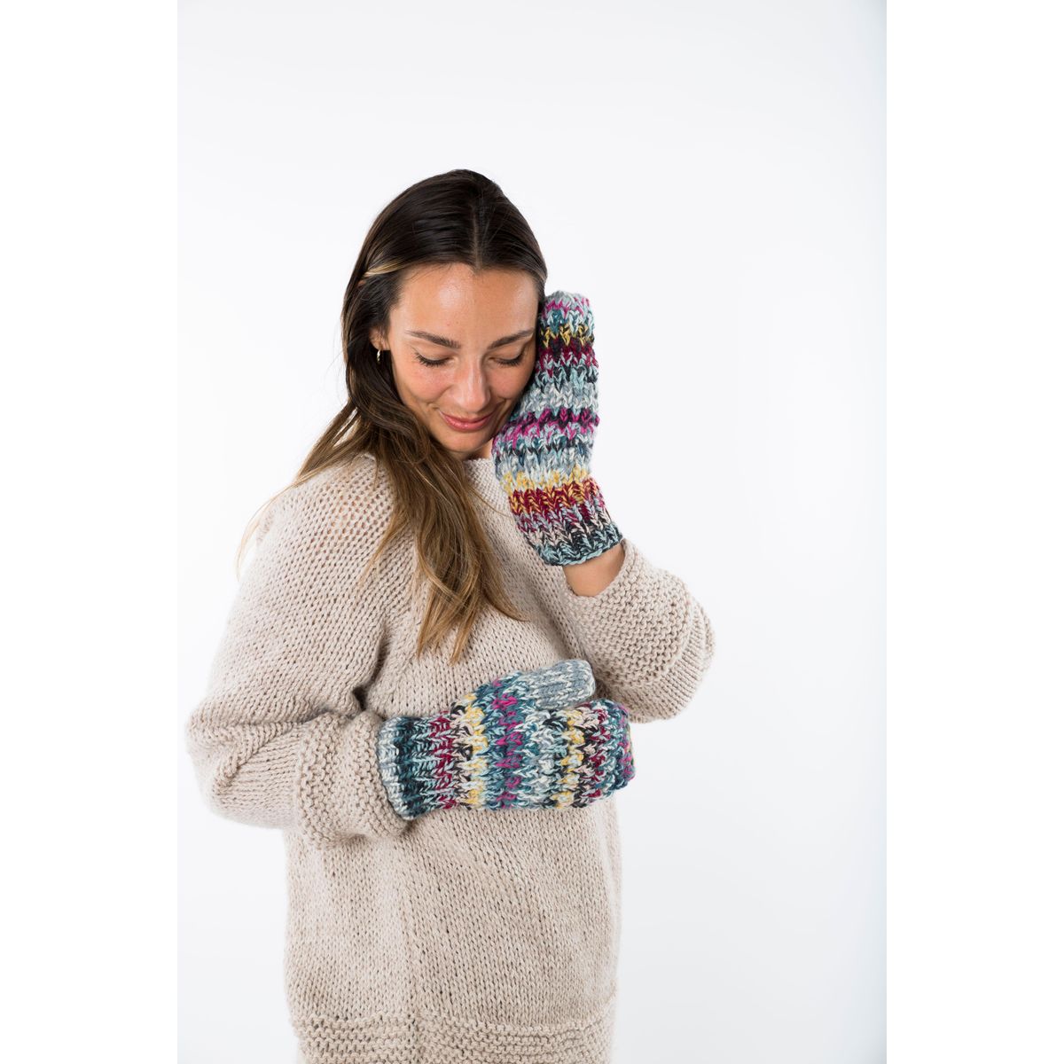 Queen Mittens - Fuza Wool - Sage