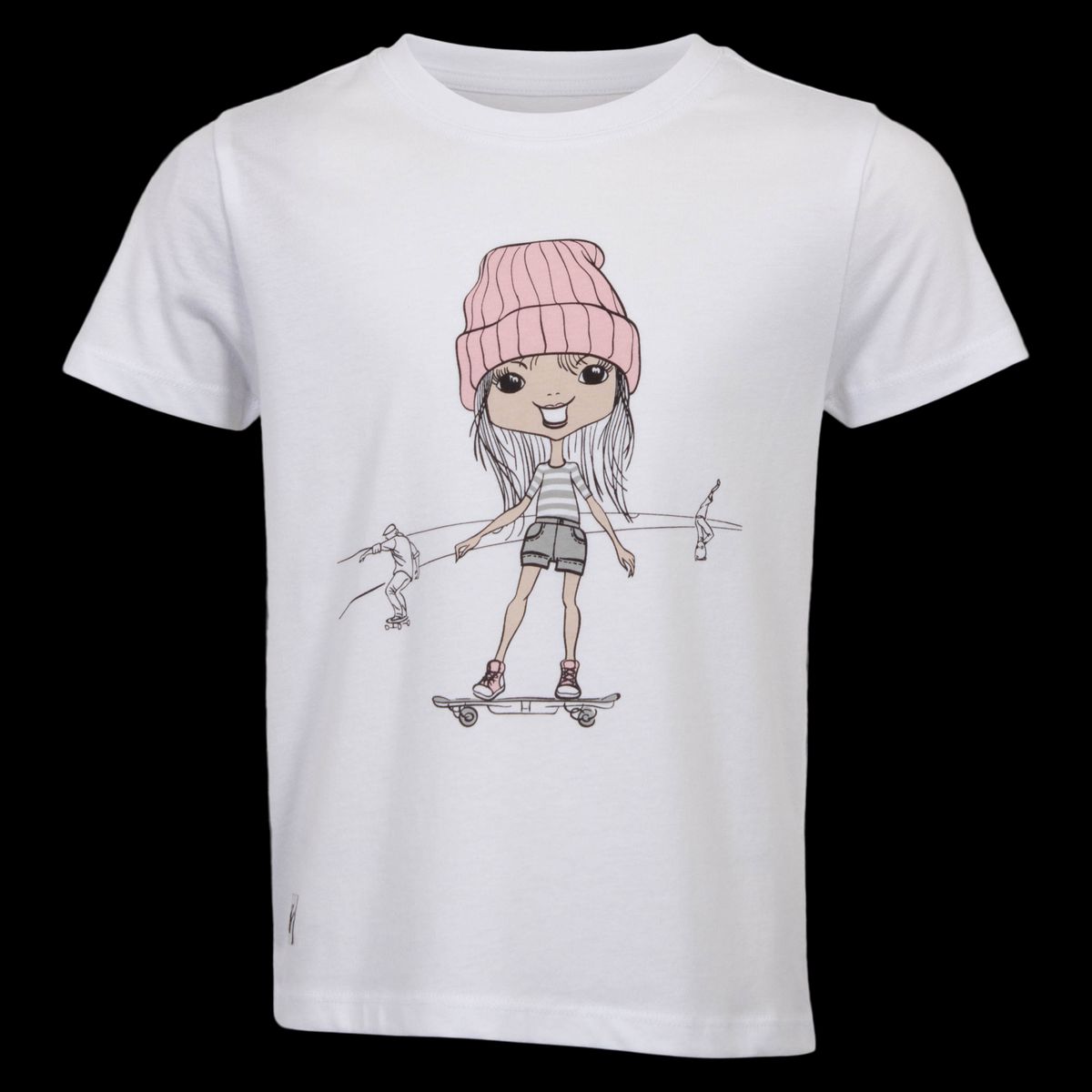 Queenz Doka Pige T-shirt - P4 Bright White - 110/116