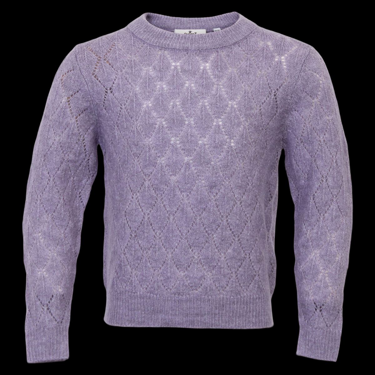 Queenz Gora Børne Striktrøje - Lavender gray - 122/128