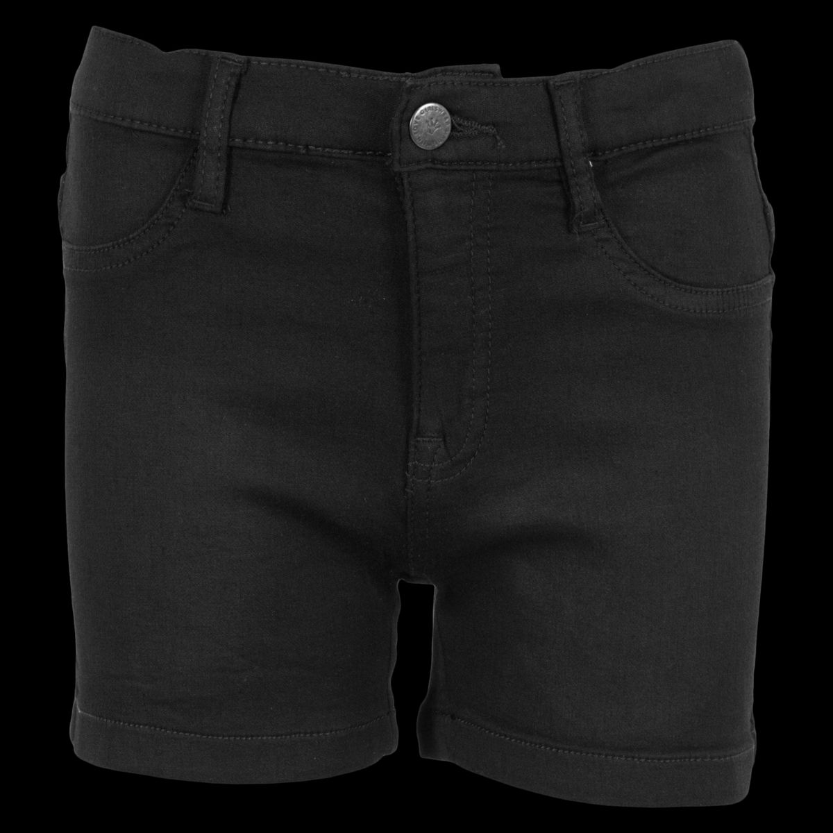 Queenz Grace Pige Shorts - Black Denim - 134