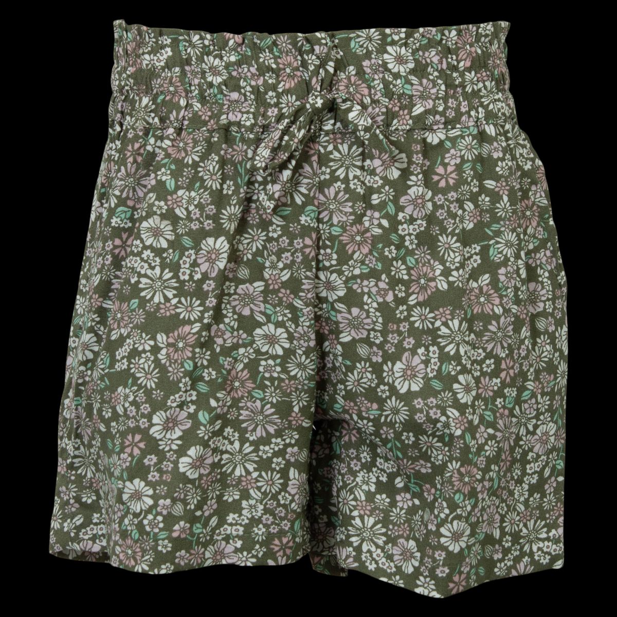 Queenz Sofia Pige Shorts - Thyme AOP - 92