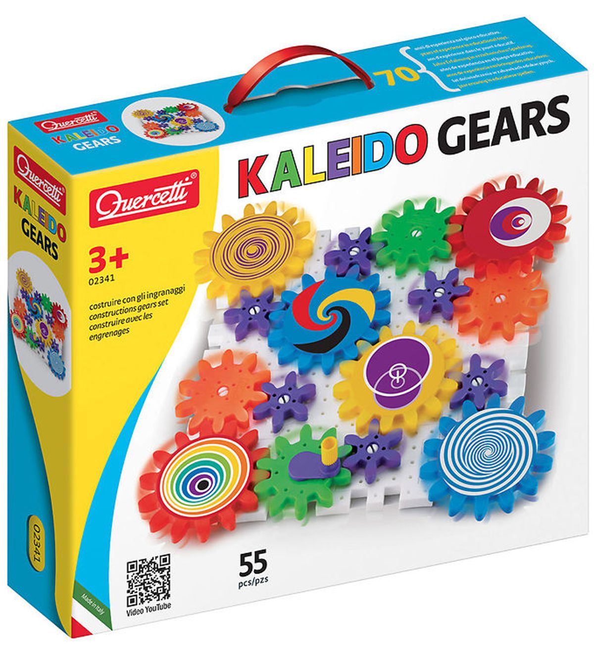 Quercetti Byggesæt - Kaleido Gears - 55 Dele - 2341