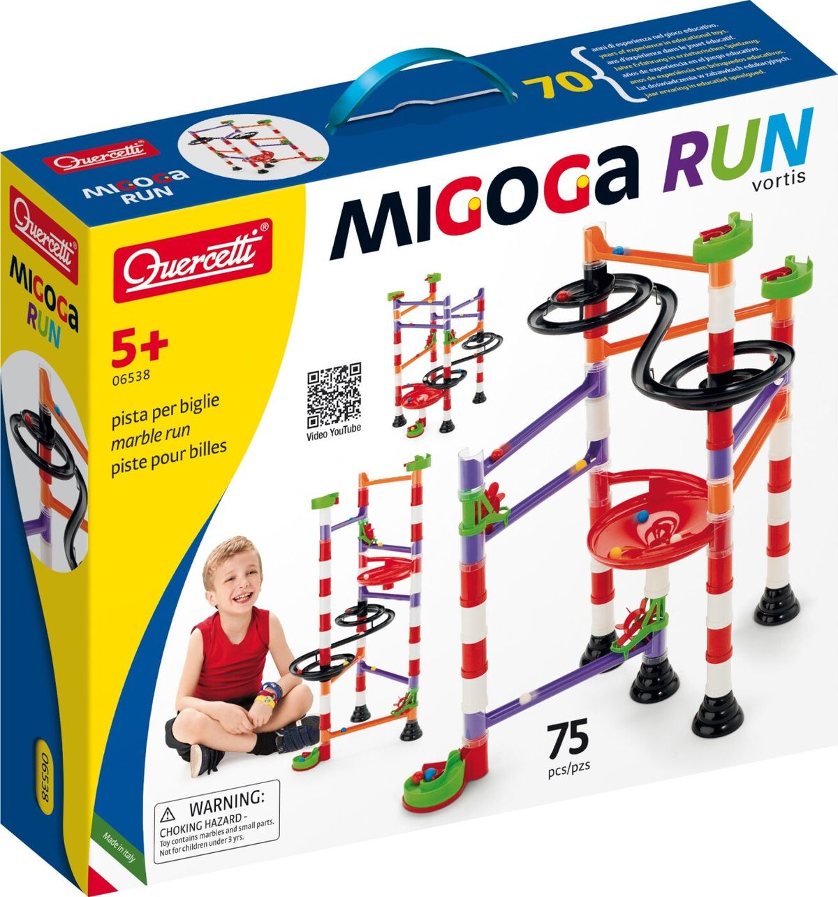 Quercetti - Kuglebane - Migoga Marble Run Vortis - 75 Dele