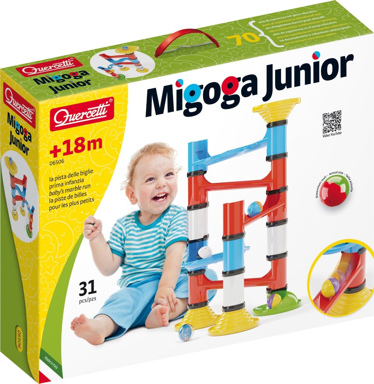 Quercetti - Migoga Junior Kuglebane - 31 Dele