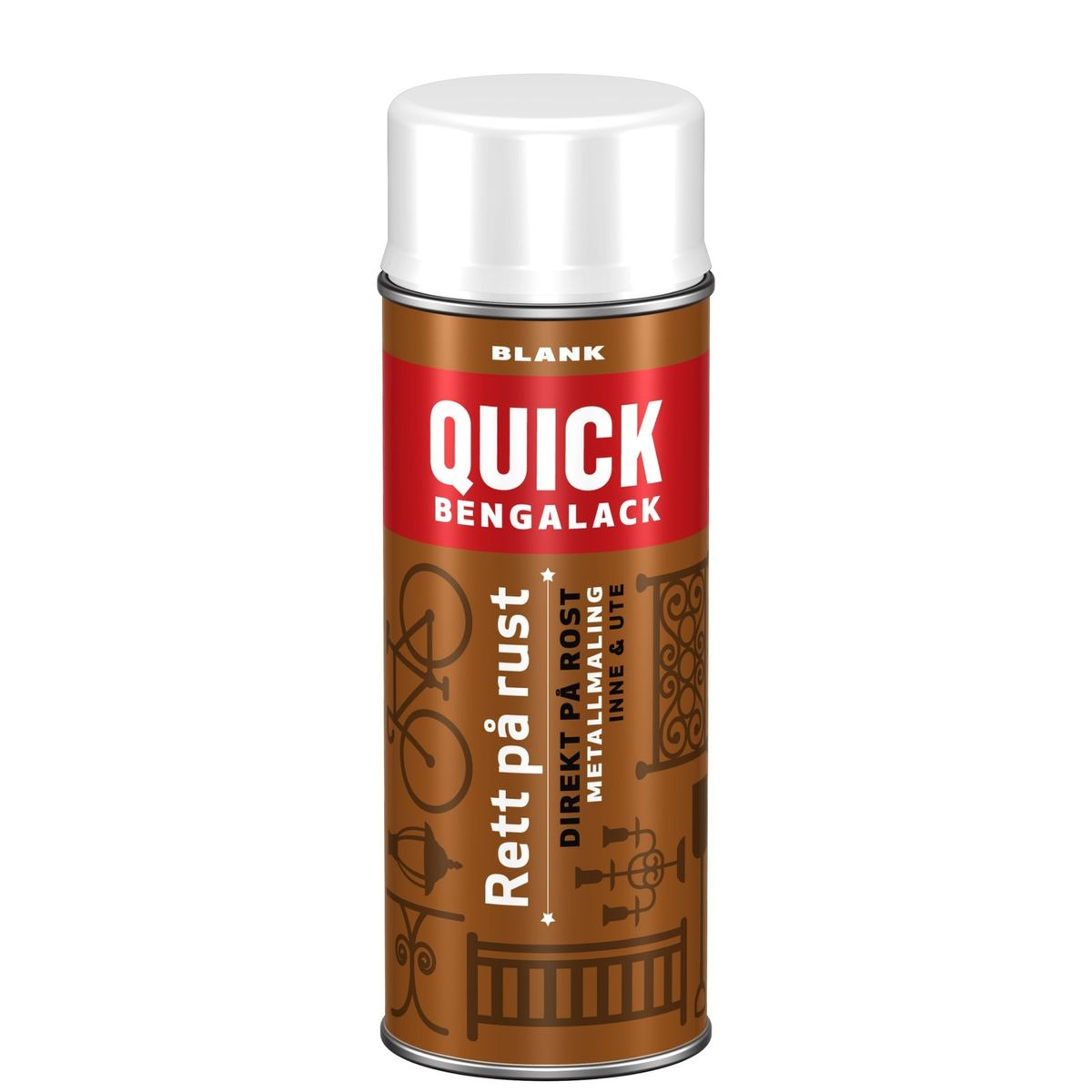 Quick Bengalack Direkte På Rust Spray - 400 ML - Spraymaling