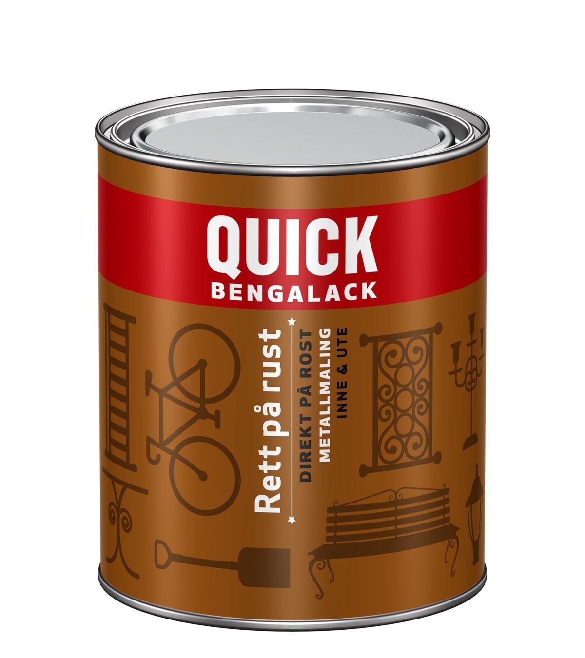 Quick Bengalack Rust Grunder 0.68l - 0.68 L - metalmaling