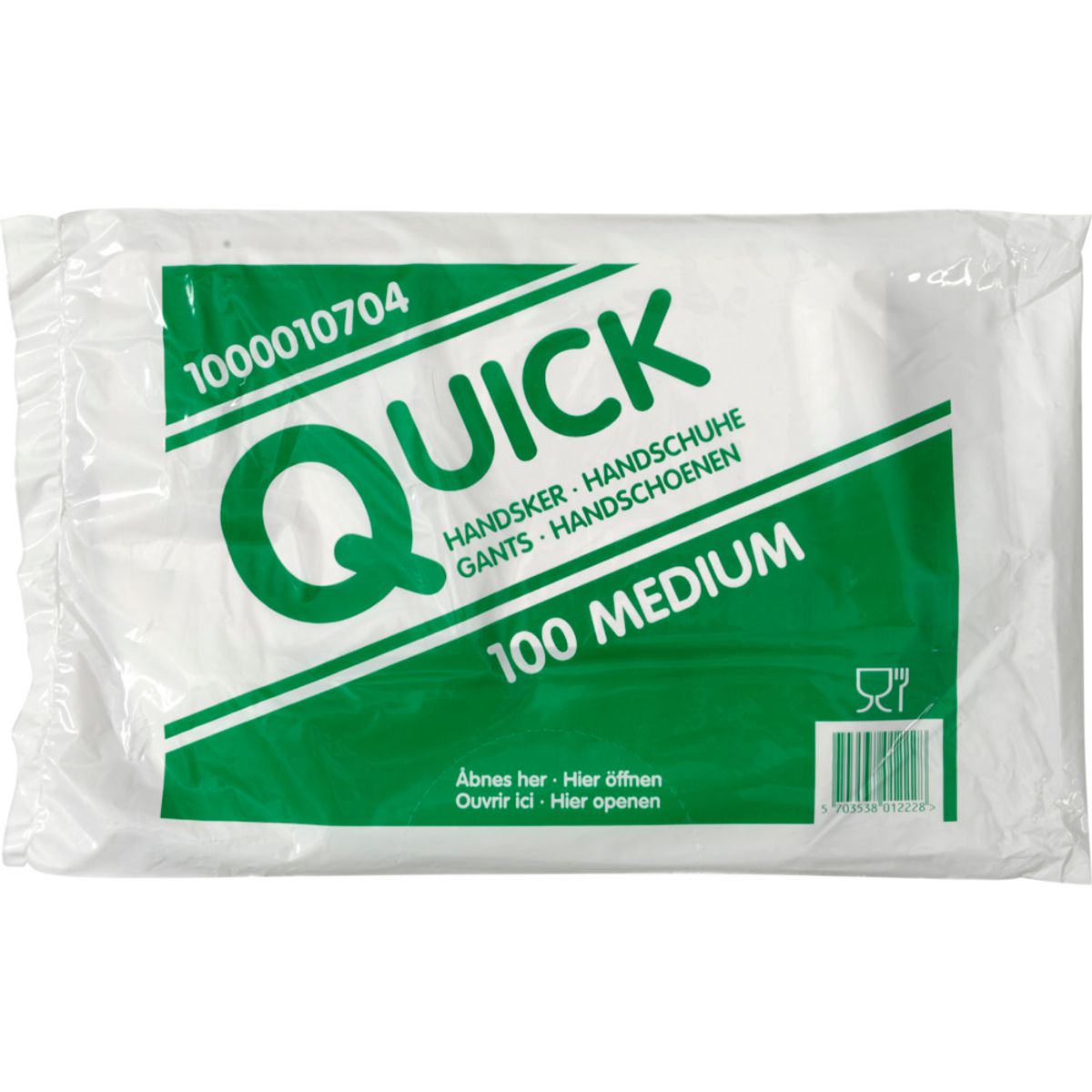 Quick Engangshandsker Textureret Yderside LDPE 100 stk. | Medium