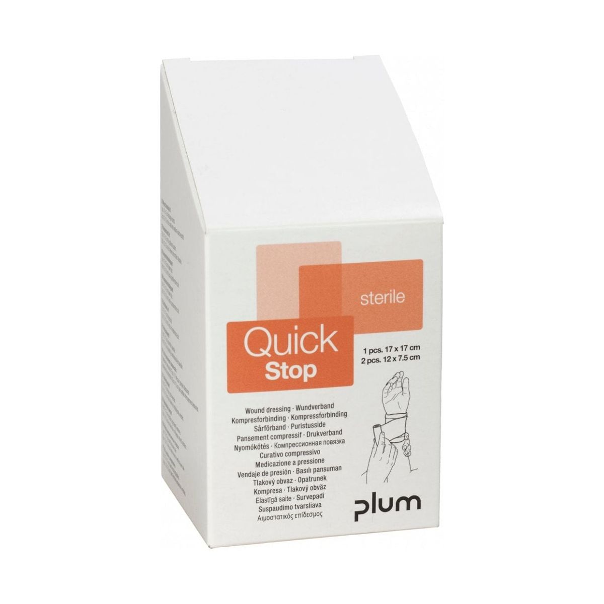 QuickStop kompresforbinding refill med 3 stk.