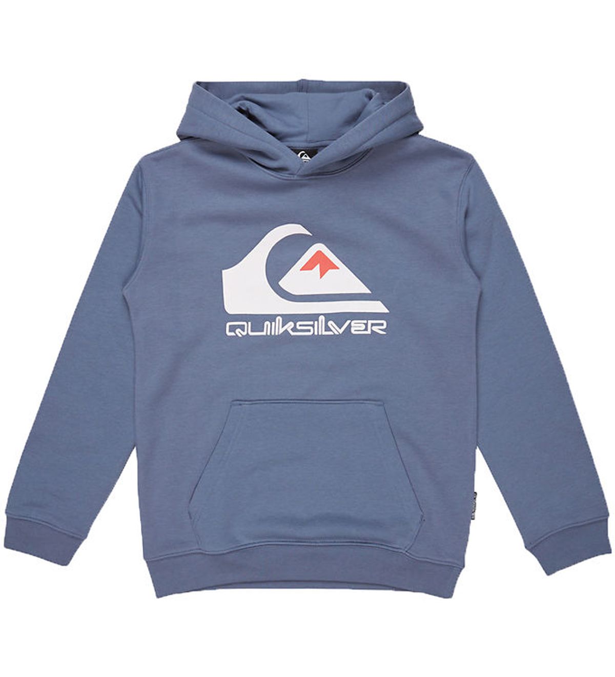 Quiksilver Hættetrøje - Big Logo - Støvet Blå m. Logo