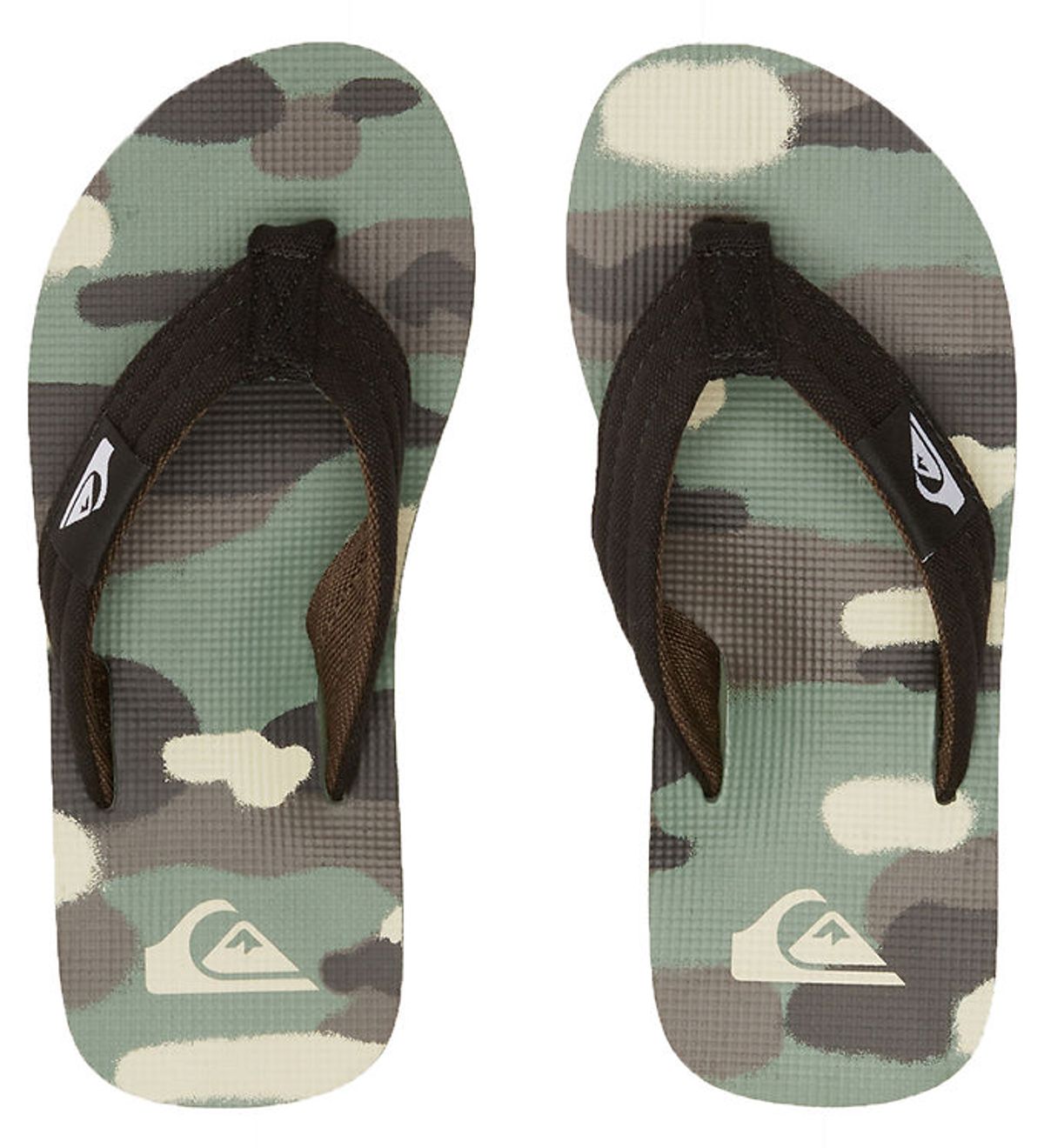 Quiksilver Klipklapper - Molokai Layback II - Sort/Brun/Grøn