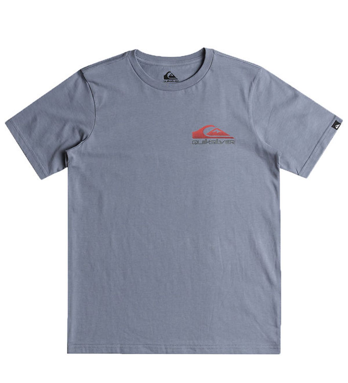 Quiksilver T-Shirt - Omni Wave - Støvet Blå m. Rød