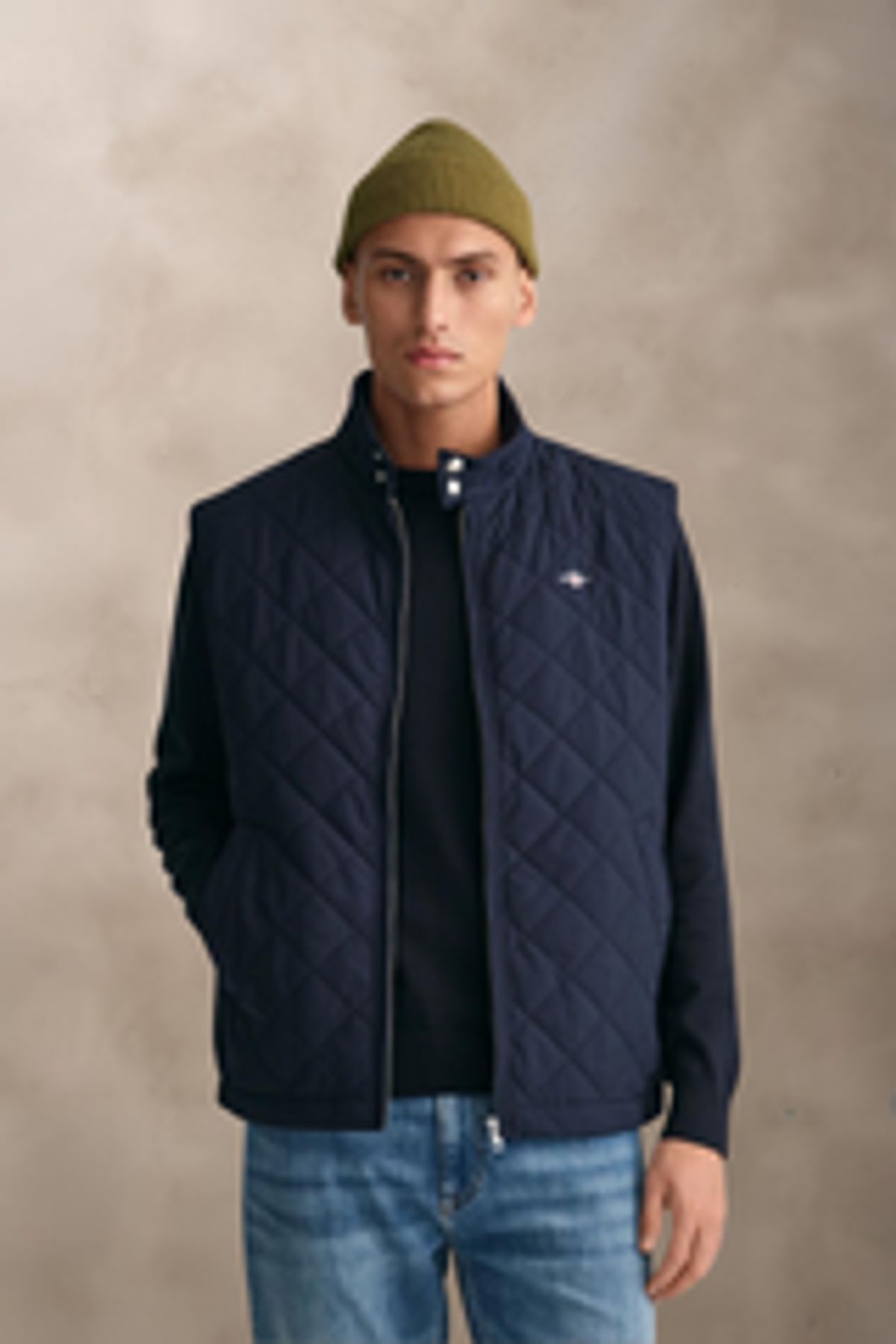 QUILTED WINDCHEATER VEST