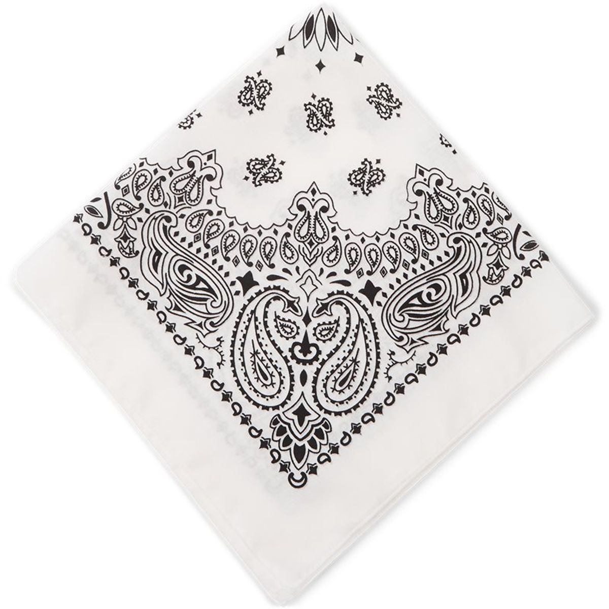 Quint Bandana Paisley Hvid