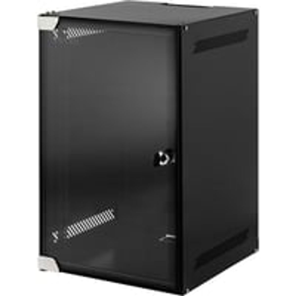 Rackskab TOTEN 10" vgskab, leveres usamlet, 9U, 280x310, glasdr, sort