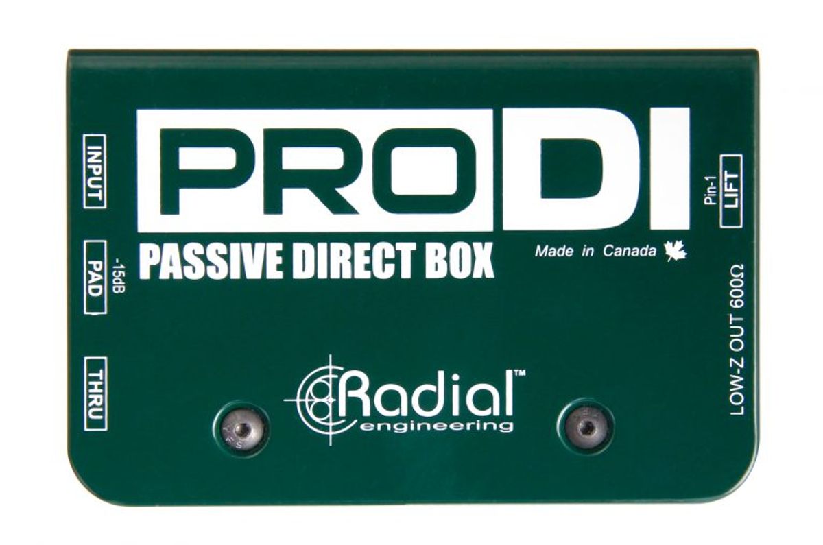 Radial Pro Di Passive Mono DI Box