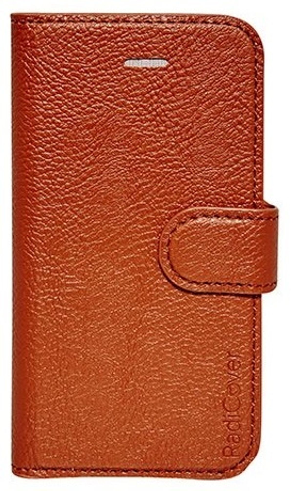 RadiCover Mobilcover Iphone 4/4S cognac brun, flip-side 1 stk.