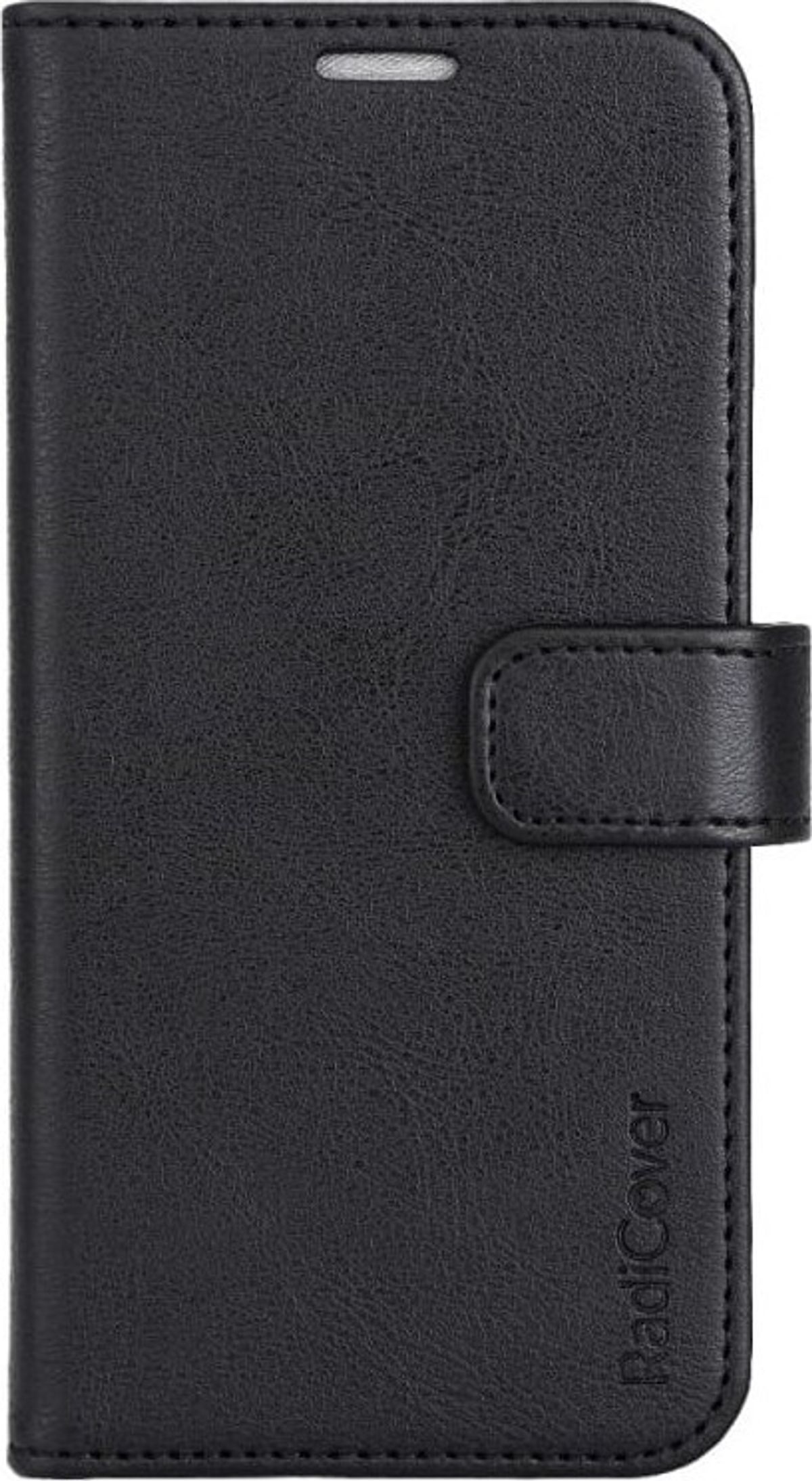 Radicover - Radiation Protection Wallet Vegan Leather Iphone 15 Pro Flipcover Sort Pu