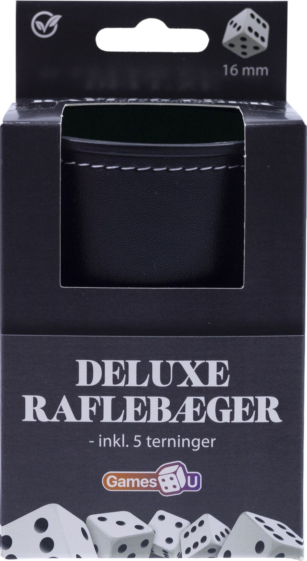 Raflebæger - Deluxe Rafle Sæt Med 5 Terninger