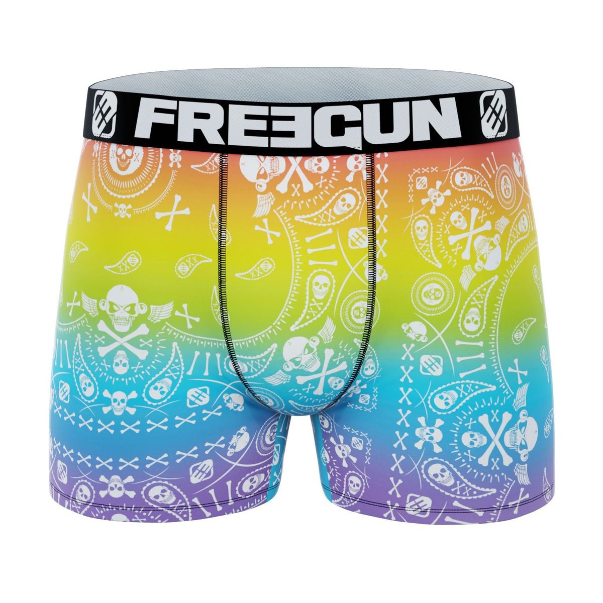 Rainbow Skulls - Boxershorts - Freegun Microfiber