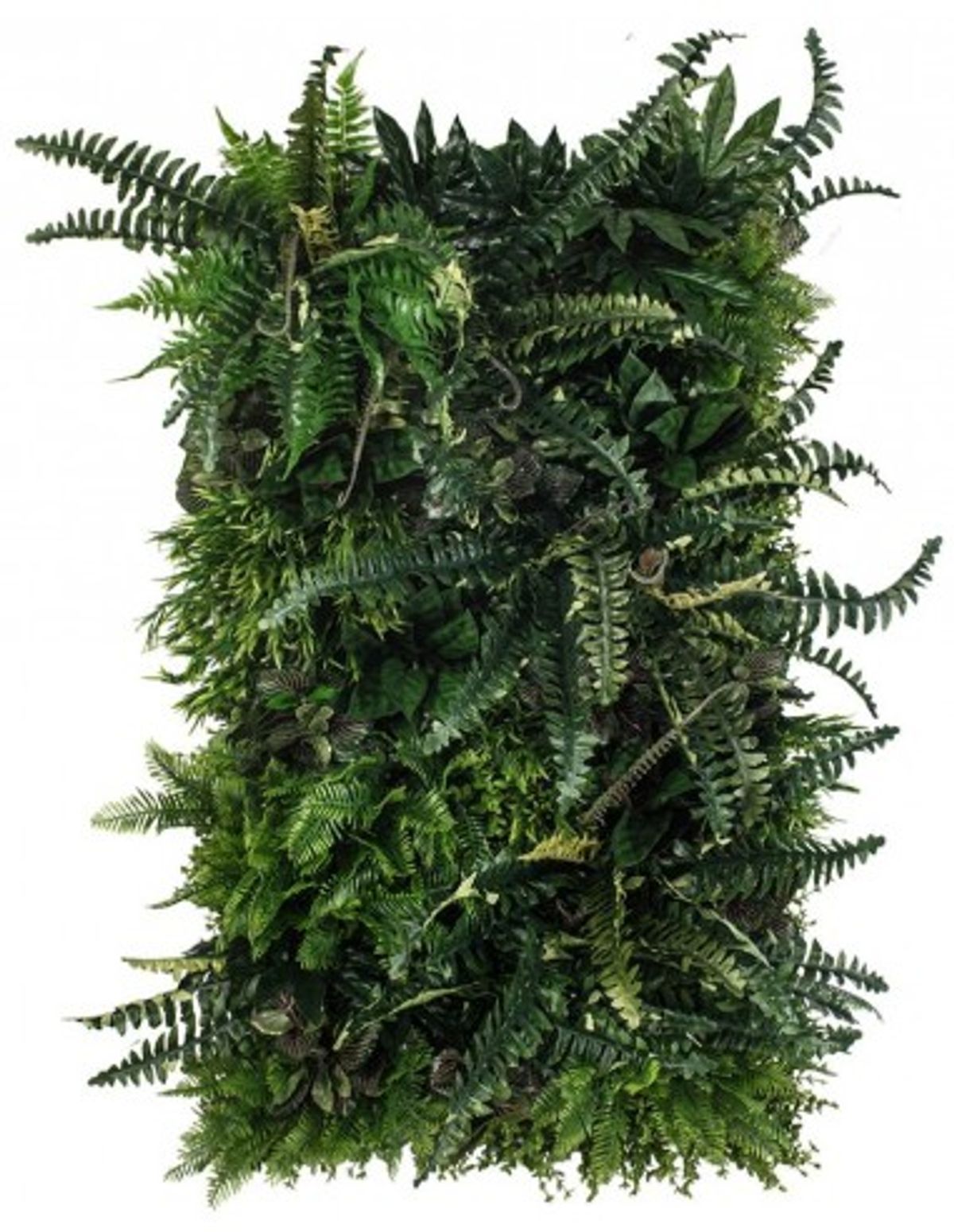 Rainforest Plantevæg med kunstige planter 100 x 50 cm